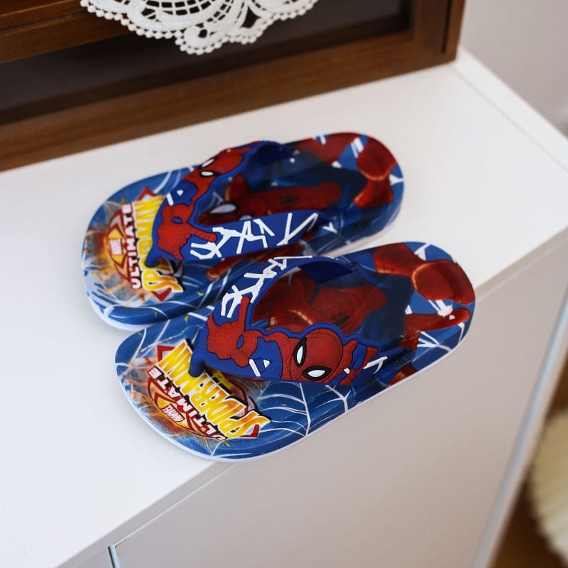 Showlu Fashion Store 0 Disney Children's Slippers Cartoon Flip Flops Princess Sandals Boys' Anti-skid Home Sandals Children's Beach Size 24-35