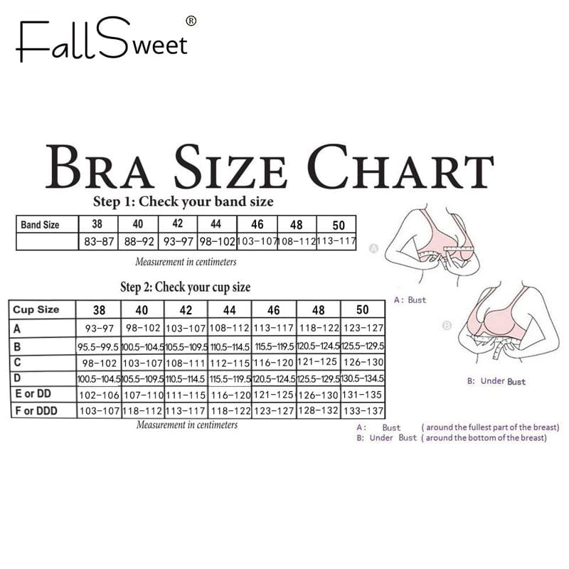 Showlu Fashion Store 0 FallSweet Push Up Padded Bras for Women Lace Plus Size Bra Add Two Cup Underwire Brassiere A B C Cup