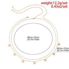 Showlu Fashion Store 0 Fashion Classic Cute Butterfly Waist Chain Women Simple Thin Basic Sexy Body Chain Jewelry Summer Vacation Accessories