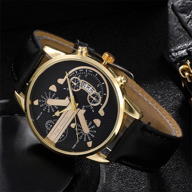 Showlu Fashion Store 0 Fashion Date Quartz Men Watches Top Brand Luxury Male Clock Chronograph Sport Mens Wrist Watch Hodinky Relogio Masculino