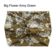 Showlu Fashion Store 0 Flower Army Green Hair Accessories Twisted Extra Large Thick Wide Headbands Turban Workout Headband Head Wraps for Women