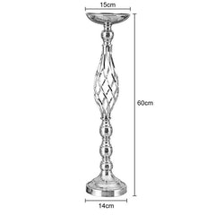 Showlu Fashion Store 0 Flowers Metal Candle Holders Wedding Metal Flower Centerpiece Flower Rack Flowers Vases Candlestick Table Stand Home Party Decor