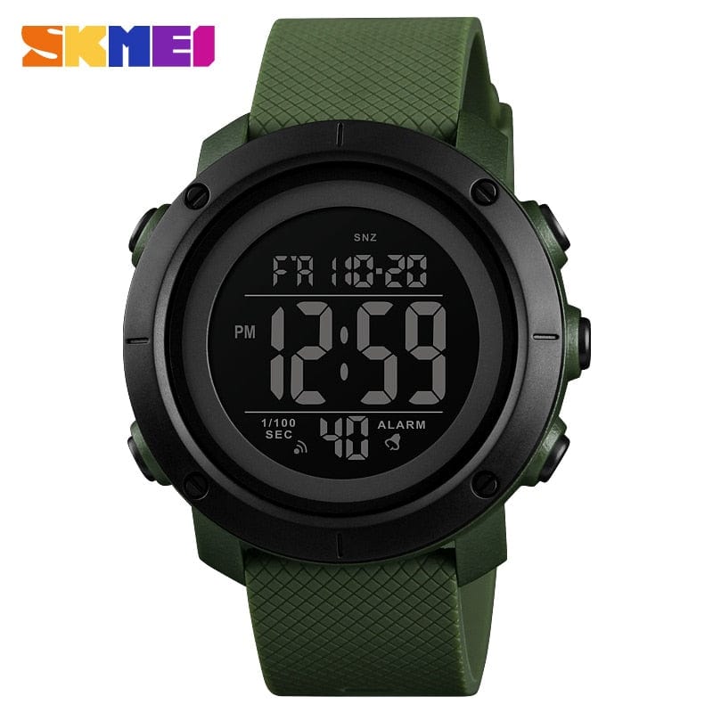 Showlu Fashion Store 0 green black 1426 SKMEI Brand Top Luxury Waterproof LED Digital Sports Watches Men Fashion Casual Men&#39;s Wristwatches Clock Man Relogio Masculino