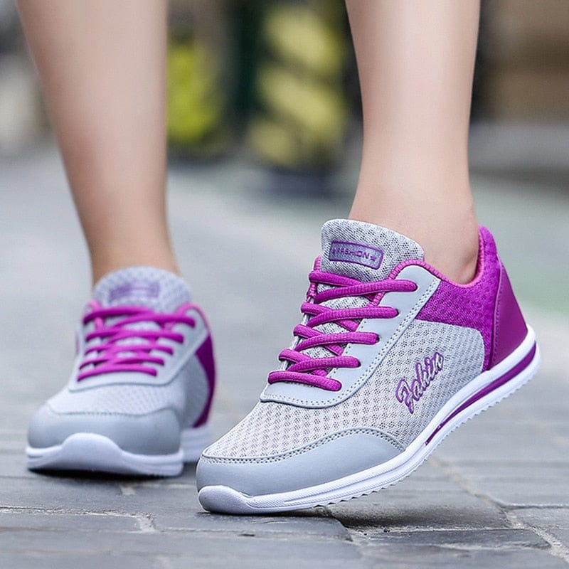 Showlu Fashion Store 0 grey purple / 35 Shoes 2022 Sneakers Women Plus Size Women Casual Shoes Outdoor Chunky Sneakers Trainers Platform Sneakers Flat Mujer Shoes Woman