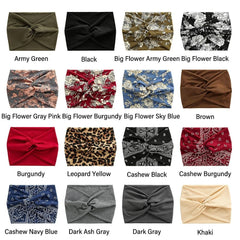 Showlu Fashion Store 0 Hair Accessories Twisted Extra Large Thick Wide Headbands Turban Workout Headband Head Wraps for Women