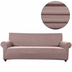 Showlu Fashion Store 0 khaki / 1-Seat 90-140cm 305-350cm Size Velvet Sofa Covers for Living Room Solid Sectional Sofa Cover Elastic Couch Cover Home Decor Fundas Sofa Slipover