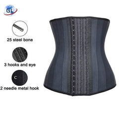 Showlu Fashion Store 0 Latex Shaping Belt Lengthened Buckle Rubber Waist Seal  3-Breasted High-Quality Body  Clothes