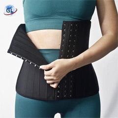 Showlu Fashion Store 0 Latex Shaping Belt Lengthened Buckle Rubber Waist Seal  3-Breasted High-Quality Body  Clothes