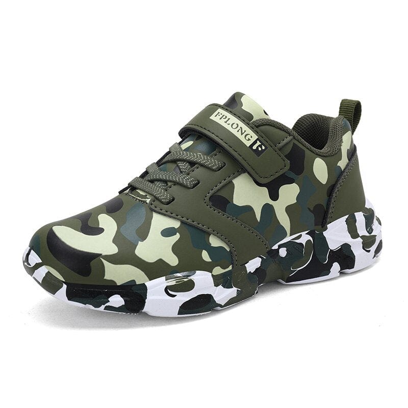 Showlu Fashion Store 0 Leather Green / 27 Brand Summer Children Camouflage Sneakers Kids Sports Tennis Shoes Breathable Mesh Boys Girls Running Shoes Outdoor Casual Shoes