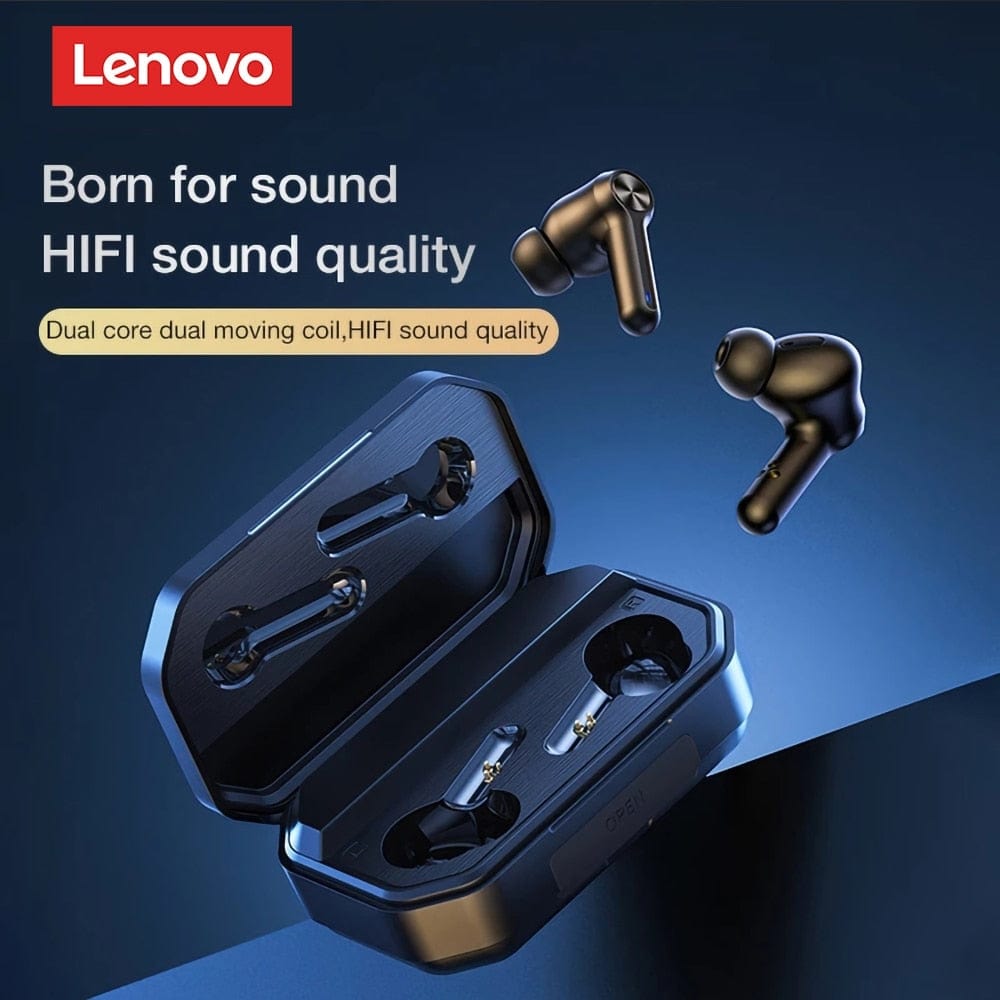 Showlu Fashion Store 0 Lenovo LP3 Pro Earphones TWS Bluetooth 5.0 Wireless HIFI Music Headset Display 1200mAh Battery Headphones Gaming Earbuds