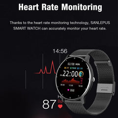 Showlu Fashion Store 0 LIGE 2022 Smart watch Ladies Full touch Screen Sports Fitness watch IP67 waterproof Bluetooth For Android iOS Smart watch Female