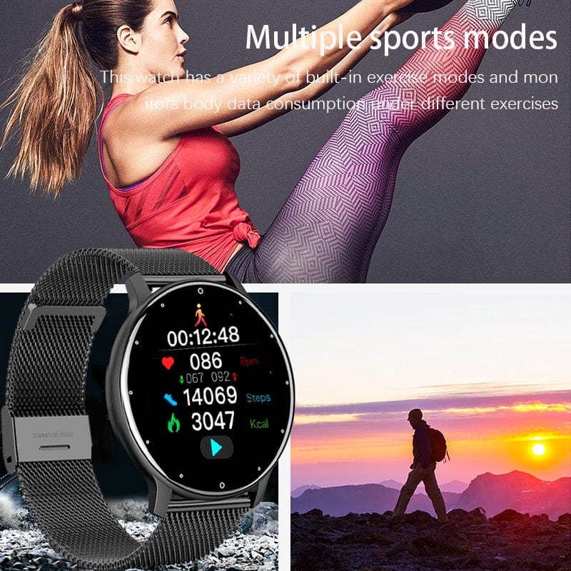 Showlu Fashion Store 0 LIGE 2022 Smart watch Ladies Full touch Screen Sports Fitness watch IP67 waterproof Bluetooth For Android iOS Smart watch Female