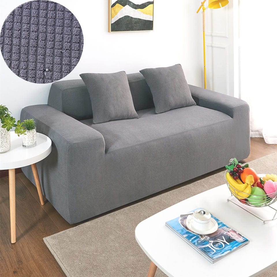 Showlu Fashion Store 0 Light gray / 1-Seat 90-140cm Super Soft Polar Fleece Fabric Sofa Cover Elastic Sofa Covers For Living Room Couch Covers For Sofas Corner Sofa Cover