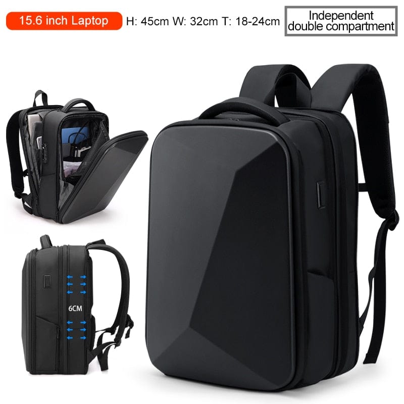 Showlu Fashion Store 0 Luxury Style Black / China Fenruien Brand Laptop Backpack Anti-theft Waterproof School Backpacks USB Charging Men Business Travel Bag Backpack New Design