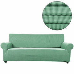 Showlu Fashion Store 0 matcha / 1-Seat 90-140cm 305-350cm Size Velvet Sofa Covers for Living Room Solid Sectional Sofa Cover Elastic Couch Cover Home Decor Fundas Sofa Slipover