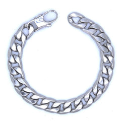 Showlu Fashion Store 0 Men Women Bracelet 6/8/10/12 Mm 8 Inches Curb Chain Bracelet Punk Hip-hop Bracelet Mens Jewellery Stainless Steel Bracelet Gift