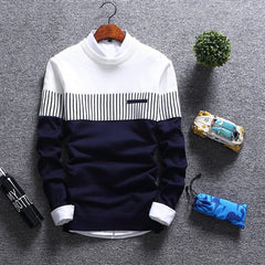 Showlu Fashion Store 0 Navy / M 2022 Casual Thick Warm Winter Luxury Knitted Pull Sweater Men Wear Jersey Dress Pullover Knit Mens Sweaters Male Fashions 71819