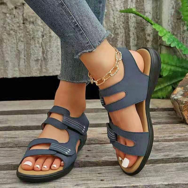 Showlu Fashion Store 0 New Women Sandals Casual Platform Shoes For Ladies Summer Fashion Beach Roman Female Design Footwear Plus Size Leopard Sandalias