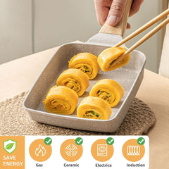 Showlu Fashion Store 0 Omelet Pan Frying Pot Thickened Nonstick Egg Pancake Steak Cooking Pan Hamburg Bread Breakfast Maker Japanese Style Cookware