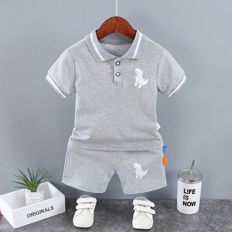 Showlu Fashion Store 0 picture color7 / 12M Baby Little Boy's Clothing Set Summer White Black Children Kid's Sport Suit Toddler Boys Formal Clothes Sets 1 2 3 4 5 Years