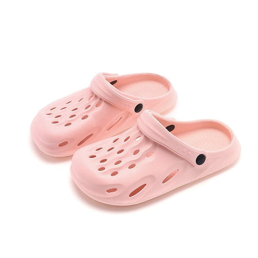 Showlu Fashion Store 0 Pink / 36 White Hole Shoes clogs Female Operating Room Wrapped Head Slippers Non-slip Soft Bottom Nurse Sandals Cartoon Beach Shoes