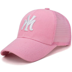 Showlu Fashion Store 0 Pink / Adjustable Fashion Letters Embroidery  Women Men Baseball Caps Female Male Sport Visors Snapback Cap Sun Hat For Women Men