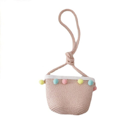 Showlu Fashion Store 0 Pink Bag Kids Girls Summer Fashion Children Sunscreen Sun Hat Straw Hat Bag For Girls Cool Hat Girl Cute Breathable BabyAccessories