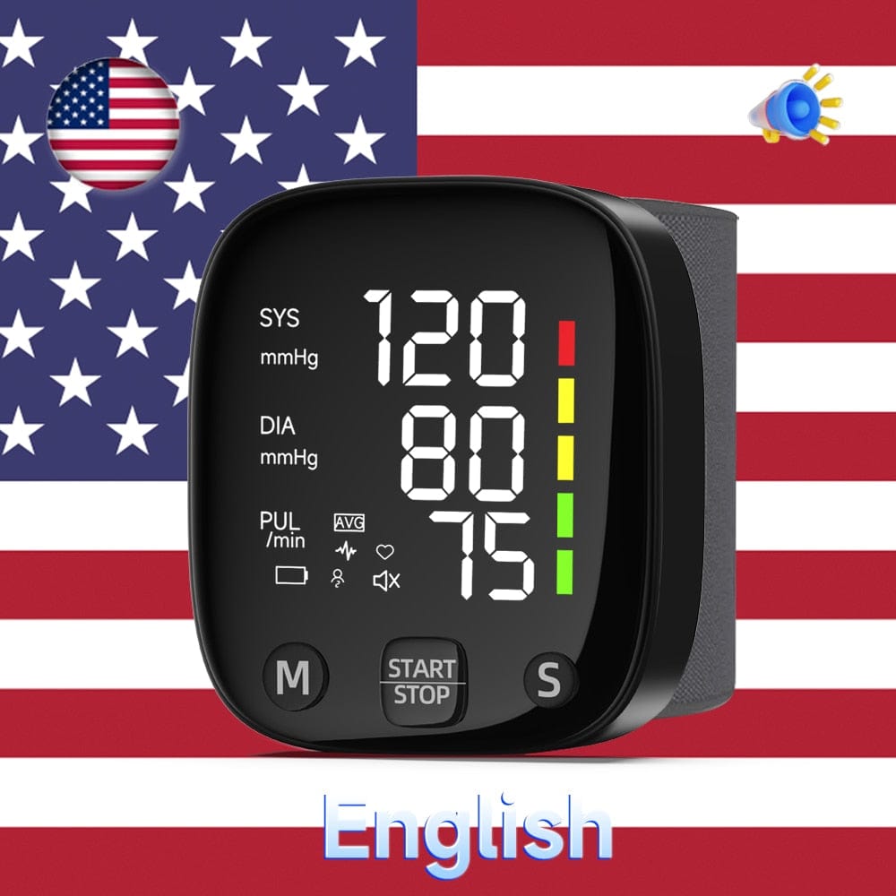 Showlu Fashion Store 0 Portuguese version Yongrow LED Wrist Blood Pressure Monitor