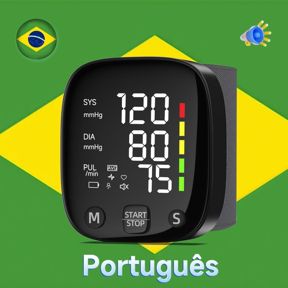 Showlu Fashion Store 0 Portuguese version Yongrow LED Wrist Blood Pressure Monitor