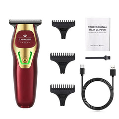 Showlu Fashion Store 0 Powerful Professional Hair Trimmer Men 0 MM T Blade Electric Clipper Rechargeable Barber Haircut Machine Beard Trimmer Shaver