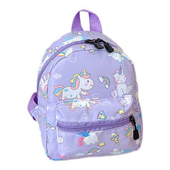 Showlu Fashion Store 0 purple Children Backpack Cartoon Dinosaur Unicorn Pattern Baby Cute Kindergarten Schoolbag Waterproof Kids Bags Boys Girls Backpacks