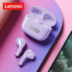 Showlu Fashion Store 0 Purple Original Lenovo LP40 Pro TWS Earphones Wireless Bluetooth 5.1 Sport Noise Reduction Headphones Touch Control 250mAH 2022 New