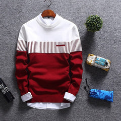 Showlu Fashion Store 0 Red 2 / M 2022 Casual Thick Warm Winter Luxury Knitted Pull Sweater Men Wear Jersey Dress Pullover Knit Mens Sweaters Male Fashions 71819