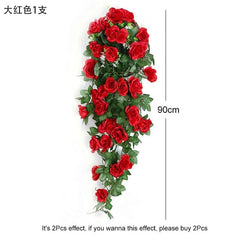 Showlu Fashion Store 0 Red 2 Violet Artificial Flower Party Decoration Simulation Valentine&#39;s Day Wedding Wall Hanging Basket Flower Orchid fake Flower