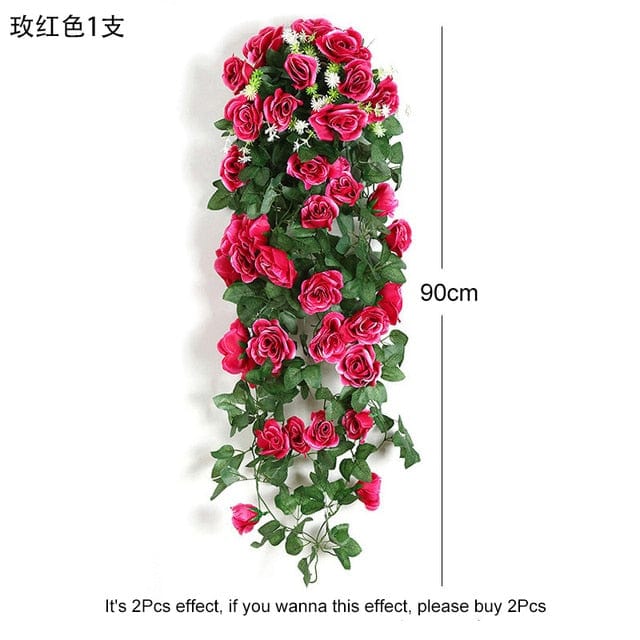 Showlu Fashion Store 0 Rose 2 Violet Artificial Flower Party Decoration Simulation Valentine&#39;s Day Wedding Wall Hanging Basket Flower Orchid fake Flower