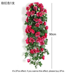 Showlu Fashion Store 0 Rose 2 Violet Artificial Flower Party Decoration Simulation Valentine&#39;s Day Wedding Wall Hanging Basket Flower Orchid fake Flower