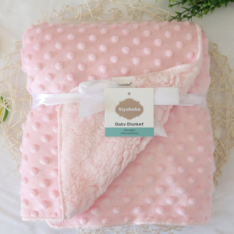 Showlu Fashion Store 0 S Baby Blankets New Thicken Double Layer Coral Fleece Infant Swaddle Bebe Envelope Wrap Owl Printed Newborn Baby Bedding Blanket