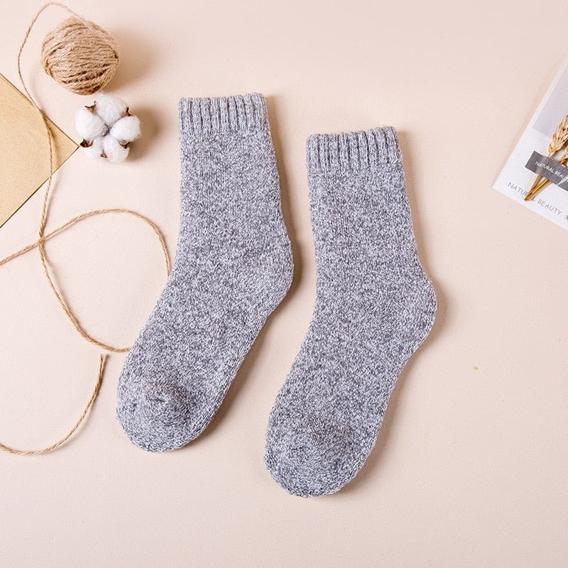  Showlu Fashion Store 0 s3 / EUR SIZE 39-46 Winter Men's Merino Wool Socks Super Thick Warm High Quality Harajuku Retro Snow Casual Antifreeze Cashmere Socks Men 3 Pair