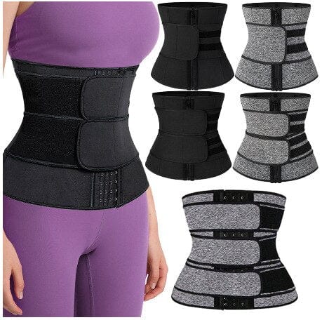 Showlu Fashion Store 0 sexy waistband velcro corset ipper tummy tuck sports body shaping chain waist belts for women