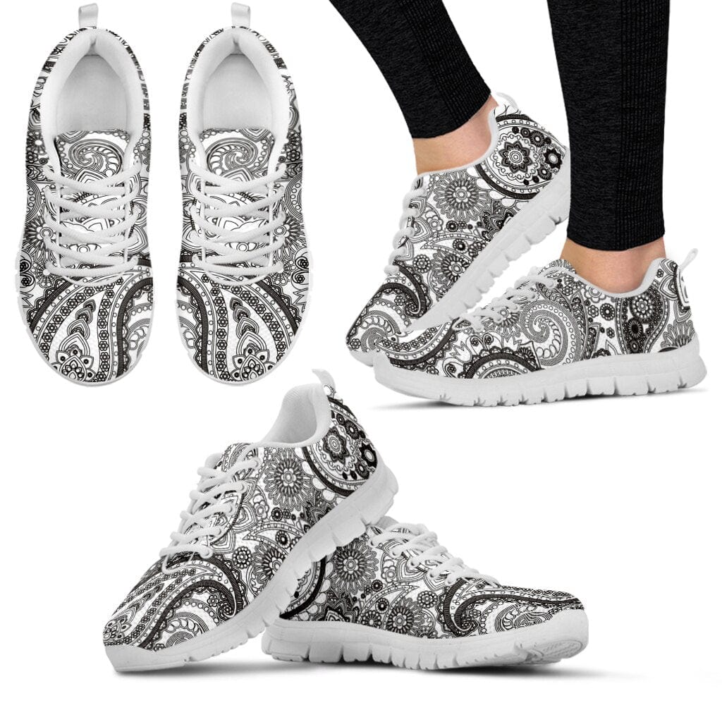 Showlu Fashion Store 0 SPF1515AQ-W0 / 35 Luxury Bohemia Mandala Casual Sneakers