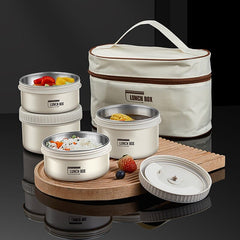 Showlu Fashion Store 0 Stackable Stainless Steel Bento Lunch Box