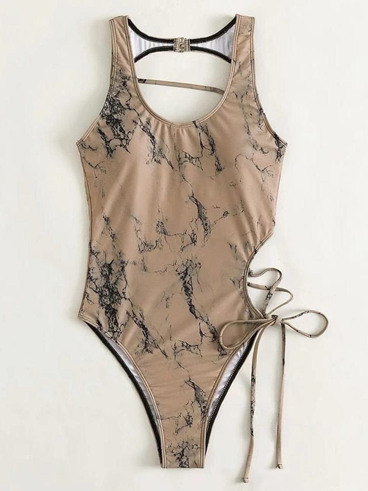 Showlu Fashion Store 0 Strappy Bandage Monokini"