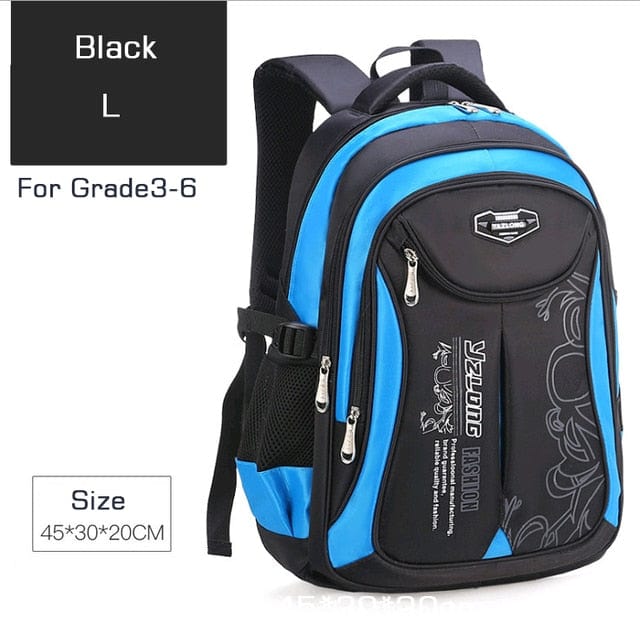 Showlu Fashion Store 0 Style B Black L / China Backpack School Bag Back Pack For Boy Children Kid Child Teenager Schoolbag Male Men Primary Bookbag Bagpack Book Portfolio Teen