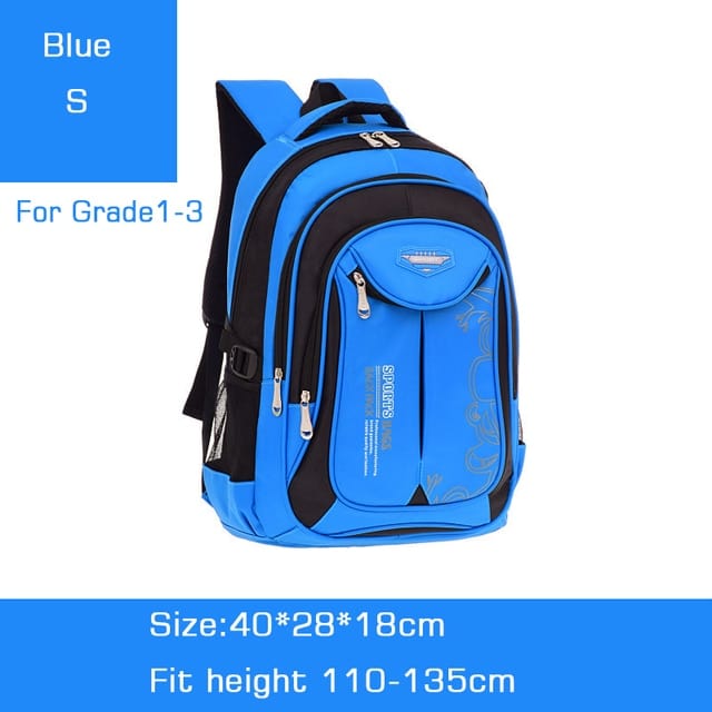 Showlu Fashion Store 0 Style B Blue S / China Backpack School Bag Back Pack For Boy Children Kid Child Teenager Schoolbag Male Men Primary Bookbag Bagpack Book Portfolio Teen