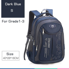 Showlu Fashion Store 0 Style B Dark Blue S / China Backpack School Bag Back Pack For Boy Children Kid Child Teenager Schoolbag Male Men Primary Bookbag Bagpack Book Portfolio Teen