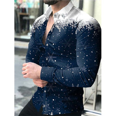 Showlu Fashion Store 0 Summer Men's Shirt Long Sleeve S-4XL Fashion HD 3D Printed Lapel Single Breasted Cardigan Hawaiian Casual Men's Shirt 2023