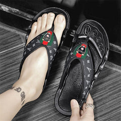 Showlu Fashion Store 0 Summer Slippers Men Flip Flops Beach Sandals Non-slip Casual Flat Shoes Slippers Indoor House Shoes for Men Outdoor Slides