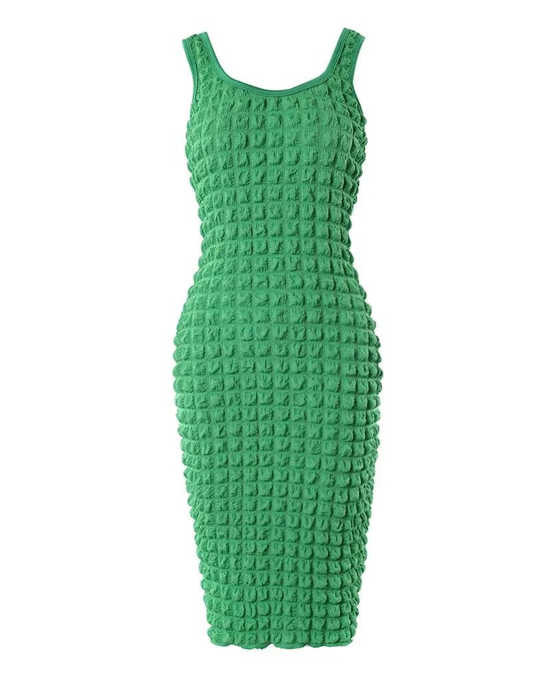 Showlu Fashion Store 0 Summer U-Neck Bodycon Mini Dress