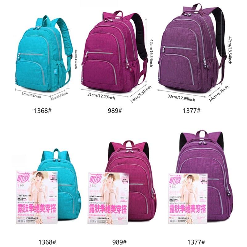 Showlu Fashion Store 0 TEGAOTE Mochila Feminina Nylon Casual Large School Backpack for Teenage Girls 2023 Travel Back Packs Bag Women Laptop Bagpack