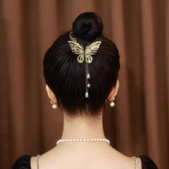 Showlu Fashion Store 0 TS5565-3 New Angel Wings Pearl Rhinestone Tassel Pill Head Ponytail Buckle Hair Clip Female Korean Hair Card Hair Accessories